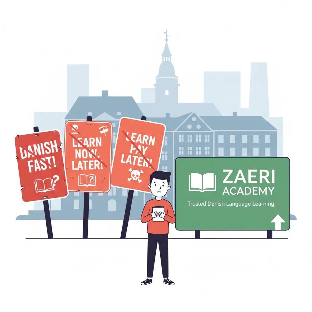 آموزشگاه های جعلی زبان دانمارکی در مقابل مسیر مطمئن زائری آکادمی